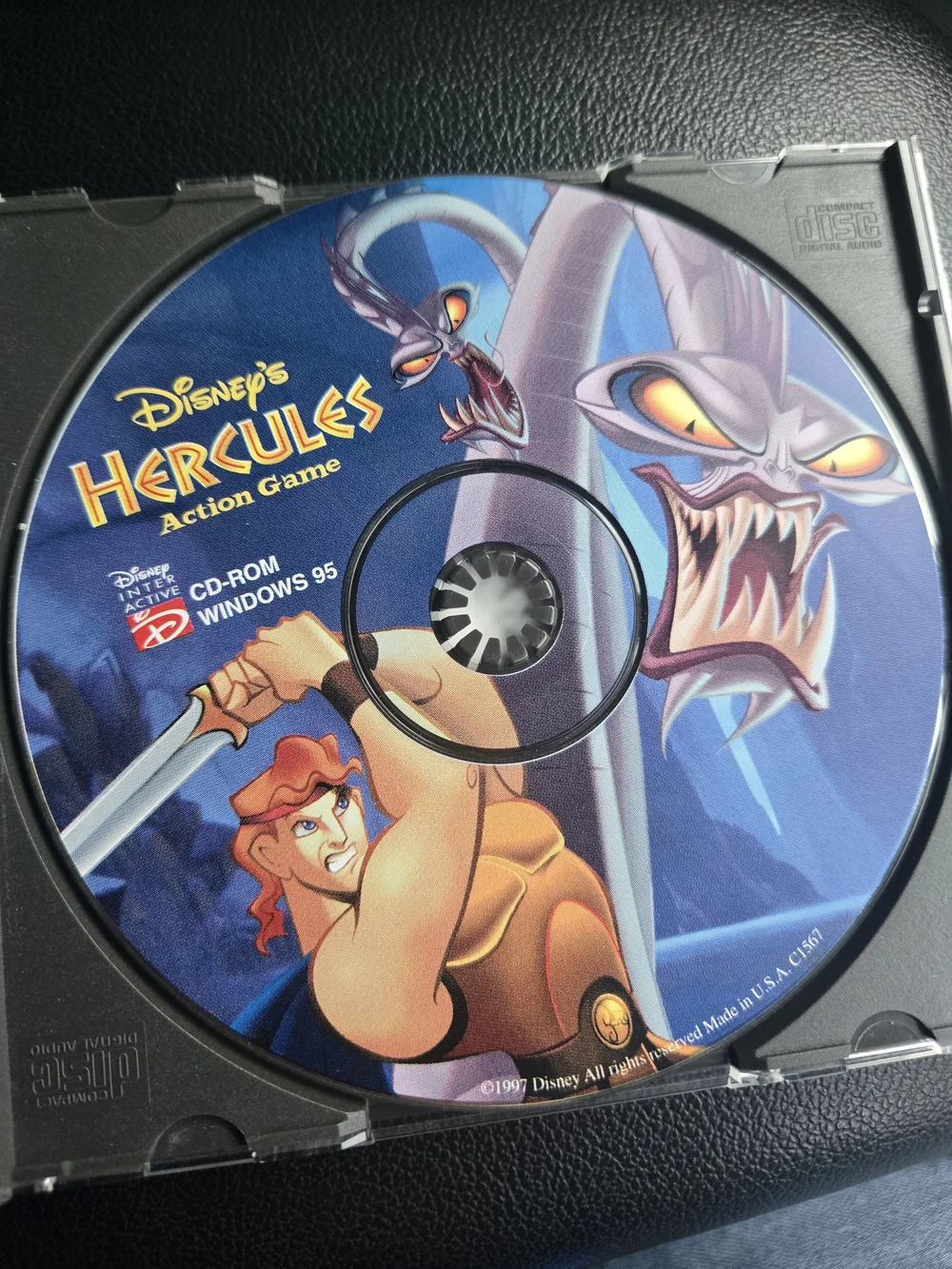 Disney Hercules Action Game CD ROM Windows 95 Vintage Compuer Game 1997